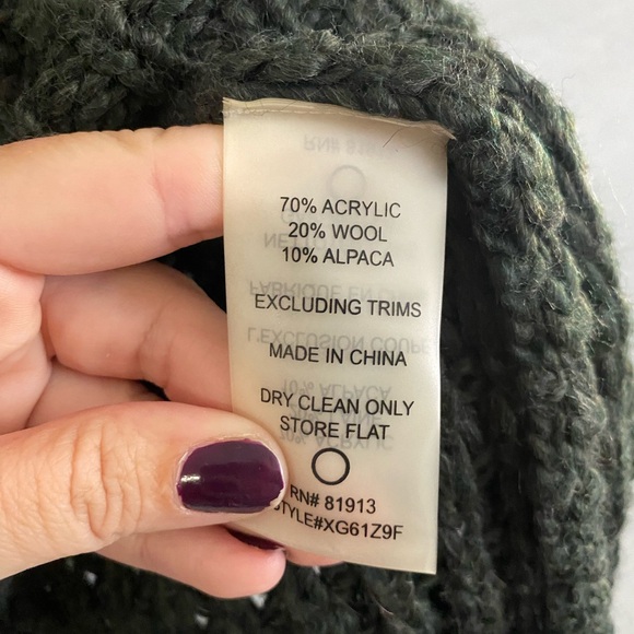 Anthropologie Tracy Reese Size Sweater Medium Wool Alpaca Chunky Turtleneck Knit - Picture 7 of 7